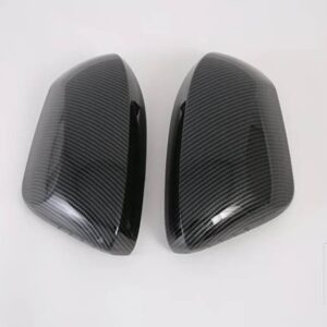 トヨタ VIOS 2023 2024 カーアクセサリー ABS クロームドアサイドミラーカバートリムリアビューキャップオーバーレイモールドガーニッシュ - carbon fiber style