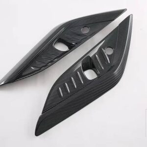 トヨタ アルファード 40 シリーズ 2023 2024 カーボンスタイルフロントフォグライトランプカバートリムモールドベゼルガーニッシュステッカー - carbon fiber style