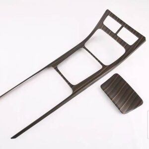 ハン EV DM 2022 2023 カーアクセサリーカーボンスタイルギアシフトパネルセンターコンソールカバートリムフレーム - Wood Grain