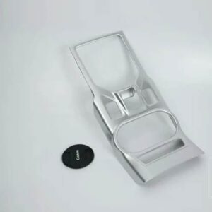 スバル XV GT 2018 2019 2020 カーアクセサリーギアシフトパネルセンターコンソールカバートリムフレームステッカー - Silver