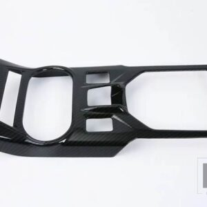 スバル XV GT 2018 2019 2020 カーアクセサリーギアシフトパネルセンターコンソールカバートリムフレームステッカー - Carbon Fiber Style