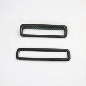 日産 エクストレイルローグ T33 2021 2022 カーアクセサリー ABS クロームヘッドライトスイッチボタンコントロールパネルカバートリムベゼル - Carbon Fiber Style