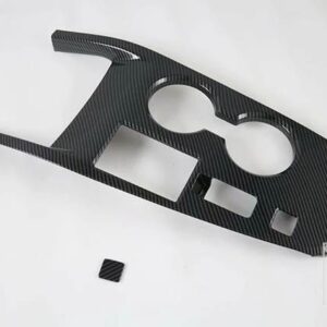 日産 エクストレイルローグ T33 2021 2022 カーアクセサリーカーボンスタイルギアシフトパネルセンターコンソールカバートリム - Carbon fiber style2