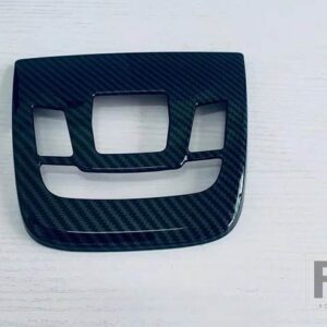 トヨタ BZ4X EA10 2022 2023 カーアクセサリー ABS クロームインテリアフロント読書灯トリムカバー - Carbon Fiber Style