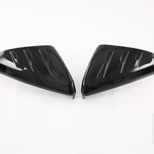 ハン EV DM 2022 2023 カーアクセサリーカーボンスタイルドアサイドミラーカバートリムリアビューキャップオーバーレイモールドガーニッシュ - piano black