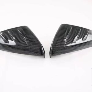 ハン EV DM 2022 2023 カーアクセサリーカーボンスタイルドアサイドミラーカバートリムリアビューキャップオーバーレイモールドガーニッシュ - carbon fiber style