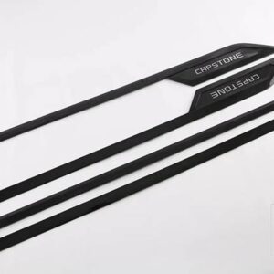 トヨタ タンドラ XK70 2022 2023 カーボンスタイルサイドドアボディモールドモールドトリム - piano black