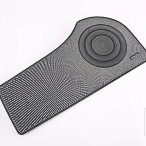 ハン EV DM 2022 2023 カーアクセサリーステンレストランクウーファーフードはスパンコールで飾られて - Black Titanium