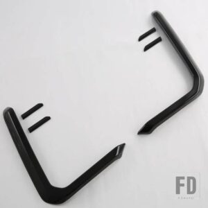 フォード エクスプローラー 2023 2024 カーアクセサリー ABS ピアノブラックフロントフォグライトトリムベゼル - piano black