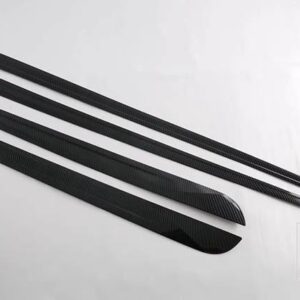 トヨタ カムリ 2024 2025 9 世代カーアクセサリーカーボンスタイルサイドドアボディモールドモールドトリム - carbon fiber style