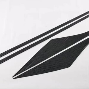 MG 4 MG4 EV ムーラン 2022 2023 2024 カーアクセサリー ABS サイドドアボディモールドモールドトリム - carbon fiber style