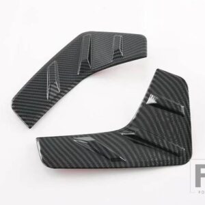 アトー 3 元プラス 2022 2023 カーボンスタイルリアリフレクターフォグライトランプカバートリムベゼルフレームガーニッシュ - carbon fiber style