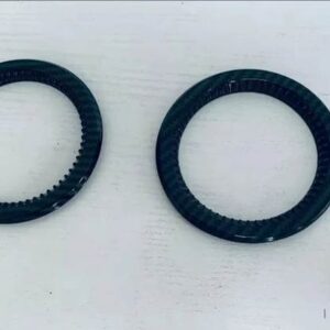 トヨタ プラド LC250 2024 2025 カーアクセサリー ABS フロントサイド円形エアアウトレットモールド装飾アクセントモデリング - Carbon Fiber Style