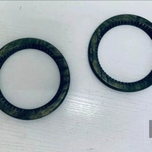 トヨタ プラド LC250 2024 2025 カーアクセサリー ABS フロントサイド円形エアアウトレットモールド装飾アクセントモデリング - Deep Wood Grain