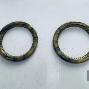 トヨタ プラド LC250 2024 2025 カーアクセサリー ABS フロントサイド円形エアアウトレットモールド装飾アクセントモデリング - Light Wood Grain