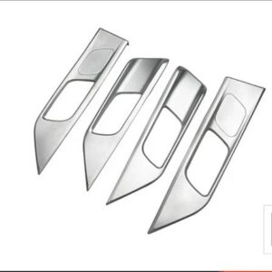 ホンダ WR-V WRV DG5 2024 2025 カーアクセサリー ABS インナードアハンドルカバーキャッチボウルトリム挿入ベゼルフレームガーニッシュ - Silver
