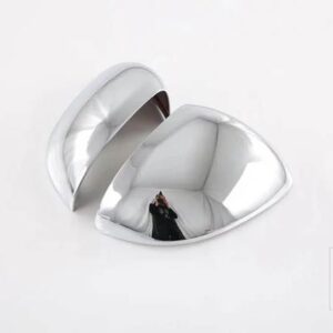 メルセデス ベンツ Cクラス W206 C180 C200 C300 2022 2023 カーボンスタイルドアサイドミラーカバートリムリアビューキャップオーバーレイ - ABS Chrome