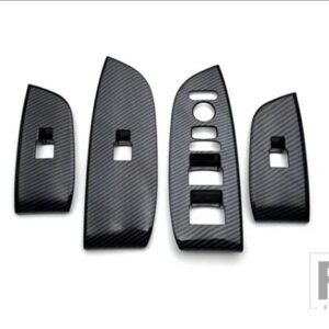 ホンダ WR-V WRV DG5 2024 2025 カーアクセサリー ABS ドア窓アームレストカバースイッチパネルトリムモールディングガーニッシュ - Carbon Fiber Style