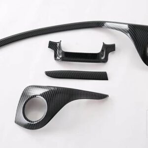 アトー 3 元プラス 2022 2023 カーアクセサリーカーボンスタイルセンターコンソールインテリアインパネ周りトリム - Right Hand Drive