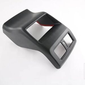 日産 キャシュカイ J12 2022 2023 2024 カーアクセサリーカーボンスタイルメッキアームレストボックスリアエアベントフレームトリムカバー - Black Wood Grain