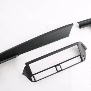 日産 キャシュカイ J12 2022 2023 2024 カーアクセサリーカーボンスタイルセンターコンソールインテリア計器パネル周囲トリム - Black Wood Grain