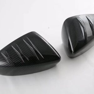 マツダ CX-50 2023 2024 カーアクセサリー ABS クロームドアサイドミラーカバートリムリアビューキャップオーバーレイモールドガーニッシュ - carbon fiber style
