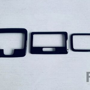 スズキ スペーシアカスタム MK54S MK94S 2024 2025 カーアクセサリー ABS クロームインテリアライト読書灯トリムカバー - Piano Black