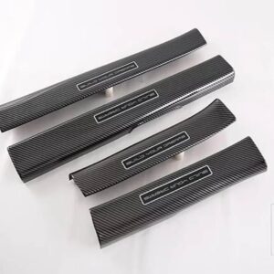 ドルフィン ATTO 2 EA1 2022 2023 カーボンスタイルドアドアシルパネルスカッフプレートキックステップトリムカバープロテクター - Inside