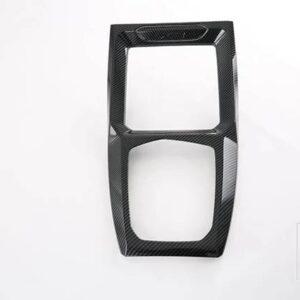 BMW X3 2022 2023 カーアクセサリー ABS クロームギアシフトパネルセンターコンソールカバートリムフレームステッカー - Carbon Fiber Style