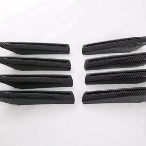 トヨタ ランドクルーザー LC300 2021-23 ABS クロームフロントセンターメッシュグリルグリルカバーラジエーターストリップトリム装飾 - carbon fiber style