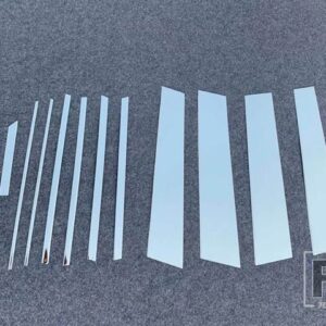 トヨタ RAV4 XA50 2019-24 飾るアクセサリーステンレス窓柱ポストカバートリム - WHITE