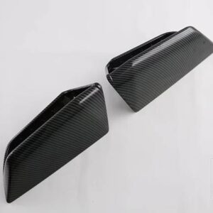 トヨタ VIOS 2023 2024 カーアクセサリーカーボンスタイルフロントフォグライトランプカバートリムモールドベゼルガーニッシュ - carbon fiber style