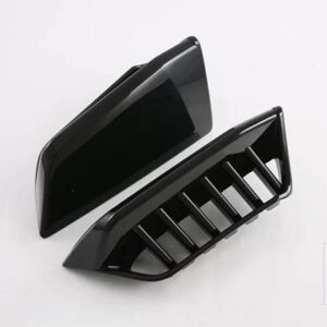 トヨタ VIOS 2023 2024 カーアクセサリーカーボンスタイルフロントフォグライトランプカバートリムモールドベゼルガーニッシュ - piano black