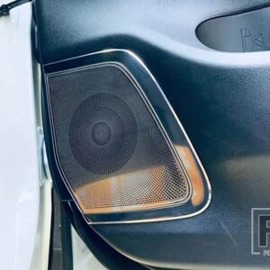 トヨタ アルファード 40 シリーズ 2023 2024 ステンレススピーカーカバーインテリアトリムサイドドアステレオベゼルカラーリングガーニッシュ - Matte