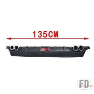 汎用 トヨタ 135 cmバンパーリアリップリアスポイラーバンパーリアリップバンパー PP 材料 カローラ 14-22 - Black