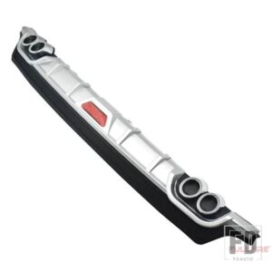 汎用 トヨタ 135 cmバンパーリアリップリアスポイラーバンパーリアリップバンパー PP 材料 カローラ 14-22 - Silver