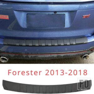スバル XV CROSSTREK アウトバックフォレスター 2013-2023 リアバンパープロテクタートリムカバー傷つきにくいトランクドア - Forester 2013-2018
