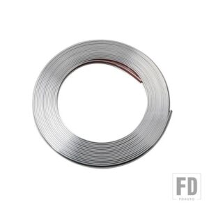 UNIVERSALCAR リムストリップホイールエッジプロテクター高輝度マットホイールステッカータイヤケアカバー 8 メートル - 8M-silver