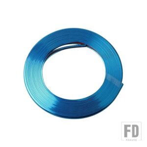 UNIVERSALCAR リムストリップホイールエッジプロテクター高輝度マットホイールステッカータイヤケアカバー 8 メートル - 8M-Blue