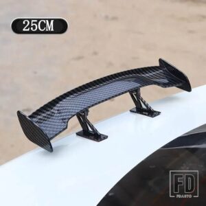 汎用 小型スポイラー車ミニスポイラーテール翼カーボンルックテール翼モデルオートスタイリング装飾カーアクセサリー - 25CM-carbon fiber