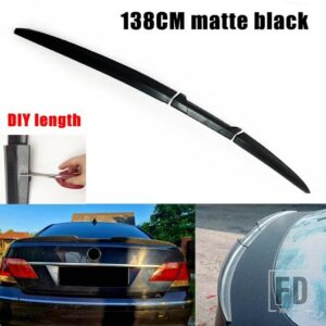 汎用 ルーフスポイラーテールスポイラートランクウィング DIY リペアスポイラーポイラーウィングレーシングトランク AUT カーアクセサリー - Matte Black