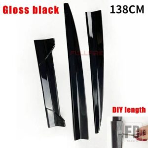 汎用 ルーフスポイラーテールスポイラートランクウィング DIY リペアスポイラーポイラーウィングレーシングトランク AUT カーアクセサリー - Gloss black
