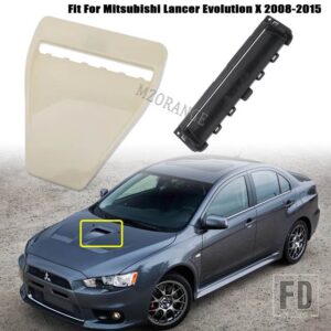 三菱 ランサーエボリューション EVO X 10 2008-2015 直接フードスクープボンネット挿入エアベント吸気ダクトカバーカーアクセサリー - middle