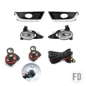 ホンダ フォグランプ CRV CR-V 2017 2018 19 LED フォグランプハロゲンフォグライトヘッドライトカバーグリルフレーム配線ハーネススイッチキッ - 1 set LED