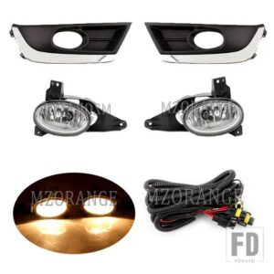 ホンダ フォグランプ CRV CR-V 2017 2018 19 LED フォグランプハロゲンフォグライトヘッドライトカバーグリルフレーム配線ハーネススイッチキッ - 1 set Halogen