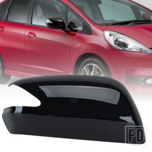 ホンダ バックミラーシェルカバー フィットジャズ 2008-13 GE6 GE8 キャップハウジングドアミラー黒 ATUO 部品 - Black R