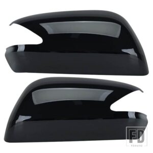 ホンダ バックミラーシェルカバー フィットジャズ 2008-13 GE6 GE8 キャップハウジングドアミラー黒 ATUO 部品 - BLACK L n R