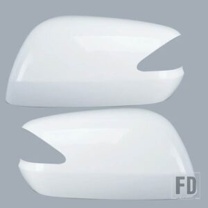 ホンダ バックミラーシェルカバー フィットジャズ 2008-13 GE6 GE8 キャップハウジングドアミラー黒 ATUO 部品 - white L n R