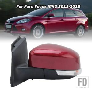 フォード サイドリアビューミラーフォーカス 3 MK3 2011 2012-2018 電気加熱ガラスレンズウィンカーライトカーアクセサリー EU バージョン - 6pins Left C