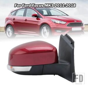 フォード サイドリアビューミラーフォーカス 3 MK3 2011 2012-2018 電気加熱ガラスレンズウィンカーライトカーアクセサリー EU バージョン - 8pins right C